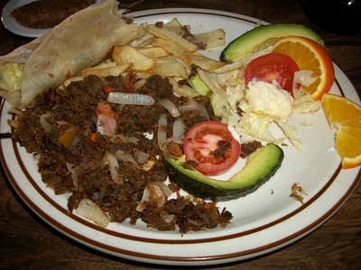 Machaca dish Baja California 