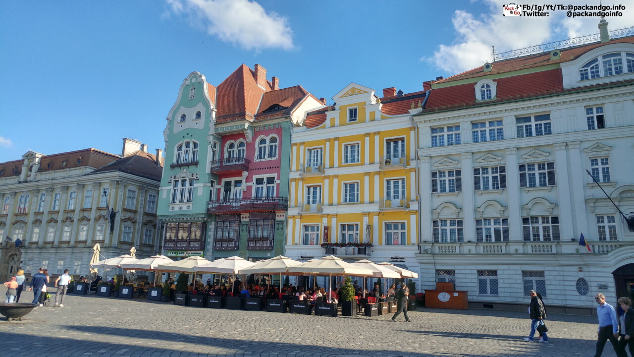 Timisoara Romania houses in the center of the city