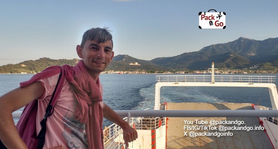 Man on the ferry Thasos to Keramoti