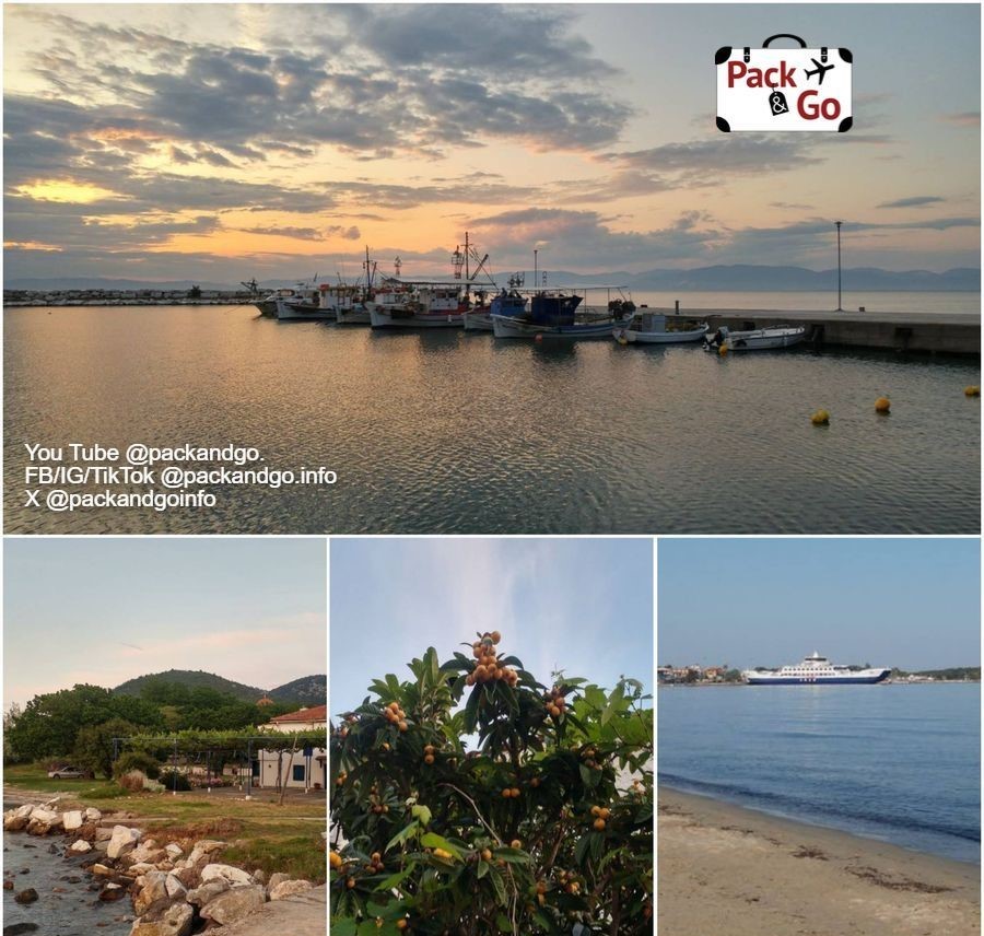 4 Grids Collage Views of Skala Prinos Thasos published 23 dic 2024